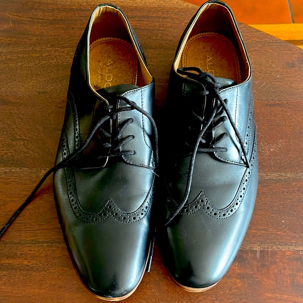 Aldo mens black shoes